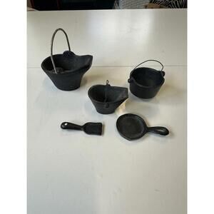 Mini Cast Iron Lot Of 5